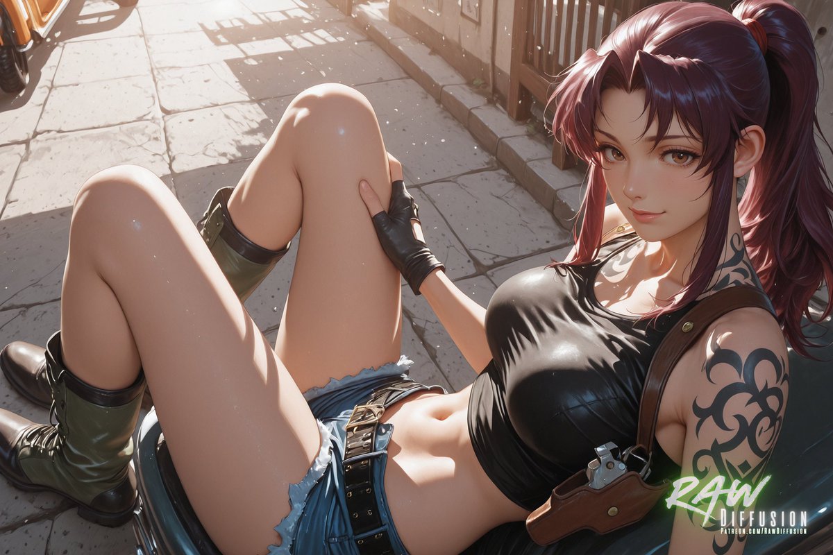 RawDiffusionSFW's tweet photo. Steel-eyed and unflinching, Revy owns the frame—sharp blacks, muted golds, and that unmistakable killer calm.
SFW. No nudity
#Revy #BlackLagoon #AIArt #AnimeArt #DigitalArt #SFW https://t.co/kY6HbRWdXw