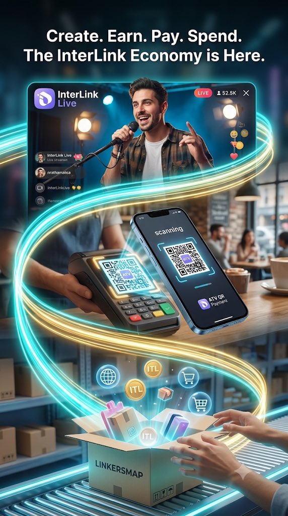 Naga0bp's tweet photo. Create, earn, pay, and spend seamlessly. InterLink Live drives creators, ATV QR powers daily payments, and LinkersMap unlocks cross-border trade—all fueled by $ITL. 🚀
#InterLink #ITLG #ITL #Web3Ecosystem #DigitalEconomy #CryptoCommerce https://t.co/693tZVXTWu
