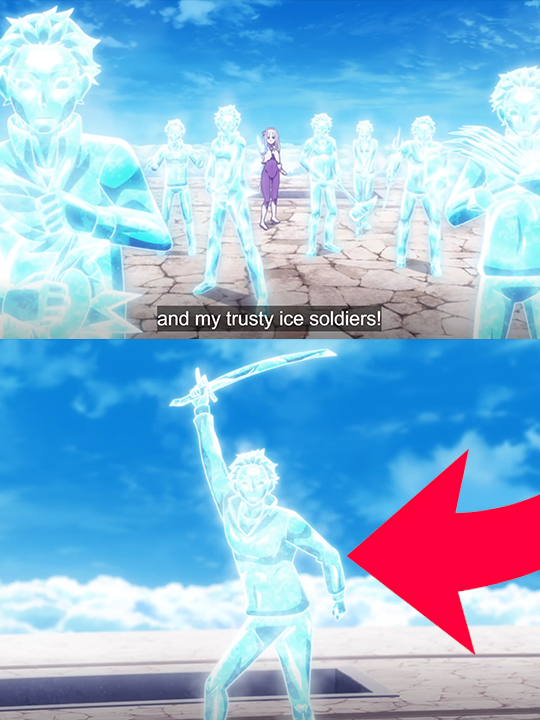 julues_here's tweet photo. Everything is okay but there is one exception.

One clone with zesty pose of subaru 😂🤣 https://t.co/h9FlWDY2V0