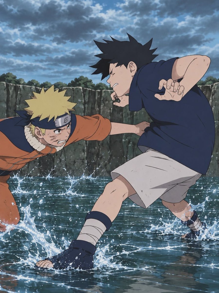 narutotwting's tweet photo. The most iconic fight of Naruto🔥✍🏻 https://t.co/nZ6OGpyPdH