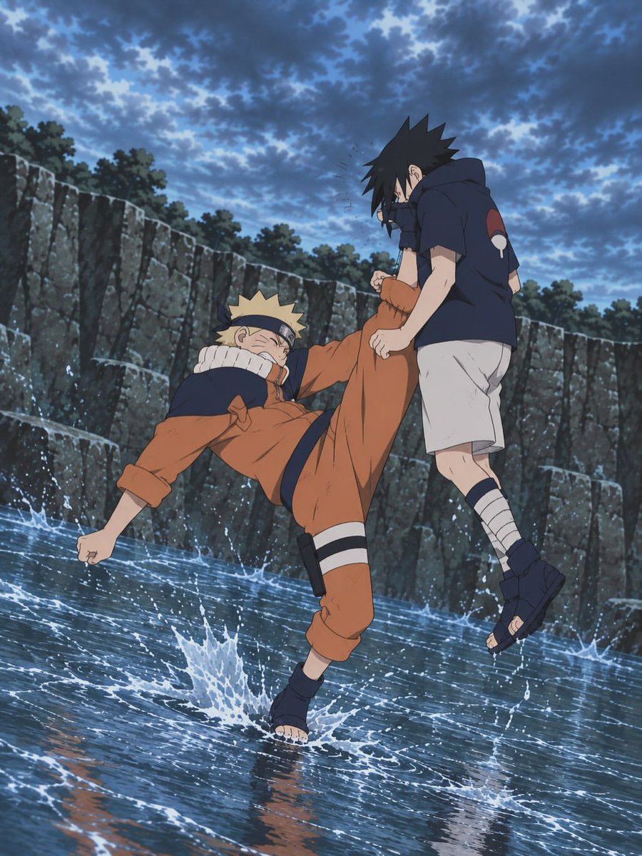 narutotwting's tweet photo. The most iconic fight of Naruto🔥✍🏻 https://t.co/nZ6OGpyPdH