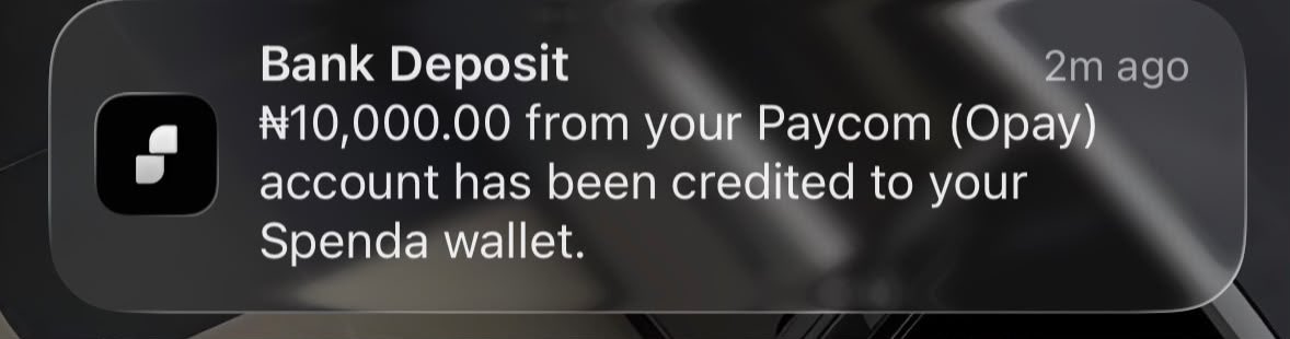 iamkunms's tweet photo. - naira deposit 
- crypto deposit 
- stable coin transfer 

all on @MySpenda https://t.co/rj0mJWOQZU