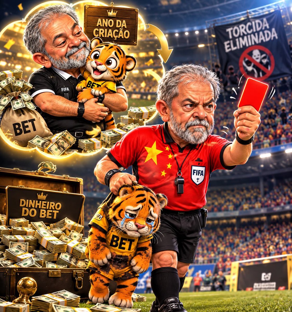 Rainha1Queen's tweet photo. O malandro legaliza o problema, e agora, perto da eleição, quer enganar o povo vendendo a “solução” ⁉️
O golpe tá aí, cai quer quer! 🐯 #tigrinho #malandro #canalha
#Lulaladrao https://t.co/Lrc6jUSP9E