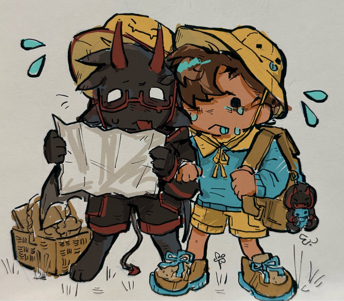 Miaof0's tweet photo. POV Badboyhalo &amp; Skeppy when they r kids
trying to figure out where to go
#badboyhalo #skeppy #skephalo https://t.co/sxfyTro5zQ