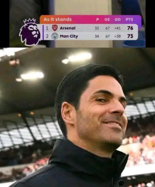 Emjenny605's tweet photo. 🔴⚪ Now I understand why Manchester City will be having a game in hand to play whenever the Premier League title race is heating up.  😲

It happens almost every season and I do wonder if it just coincidence or manipulated.

If premier League allow Arsenal fans to bring out our own charges, Manchester City won't survive it 🤣
