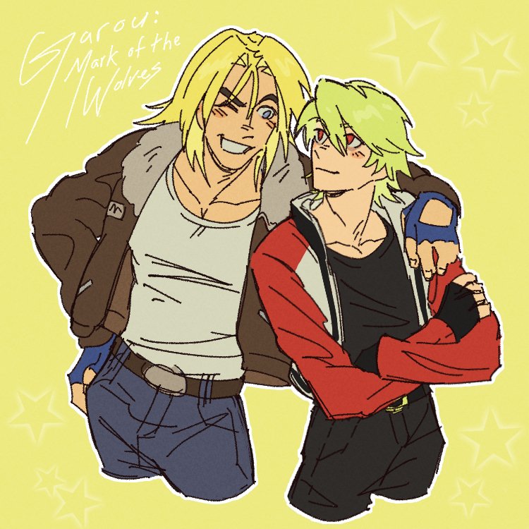 Chatdy_'s tweet photo. Doodlie... Haven't drawn Rock and Terry in forever 🥀
#FatalFury https://t.co/aTMHe19rIB