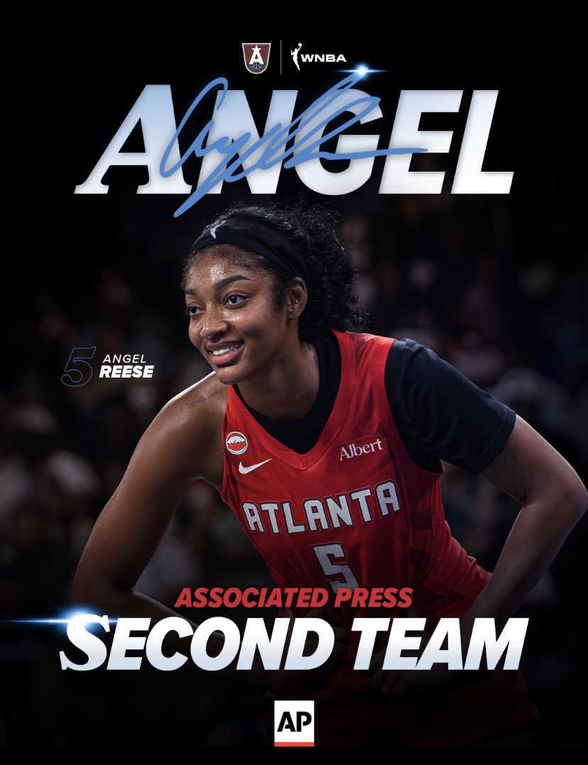 AngelReportt's tweet photo. Angel Reese has been named Defensive Player of the Year and Second Team All-WNBA by the @AP🏆 https://t.co/L6gNV8Erkz