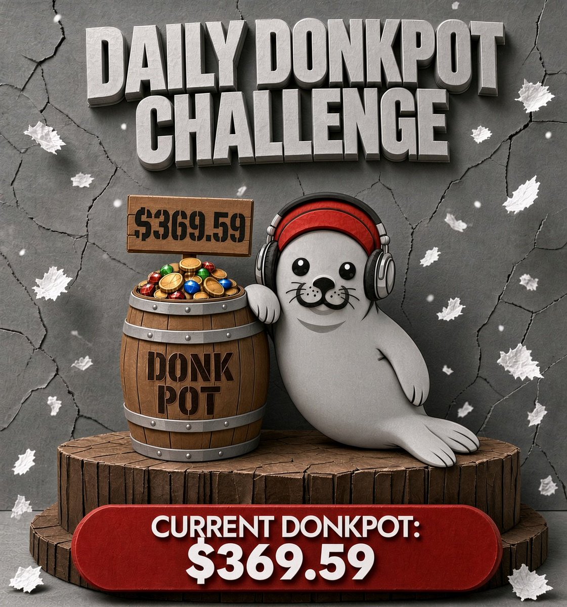SealStatsHQ's tweet photo. DONKPOT has almost doubled since launch!! 

🚨DONKPOT CHALLENGE🚨 ‌ 

How to Enter: 
🔥 Comment your $20 Slot Call + Kick Username (Your Kick Must Be Linked To Our Discord To Be Paid!) 
🔥Please Specify If You Want Regular/Super Bonus, etc. ‌  

If Your Slot Pays: 
💵 >1x = Keep Winnings 
💵 <1x = Winnings Added To DONKPOT 
💵 >10x = Keep Winnings + DONKPOT
