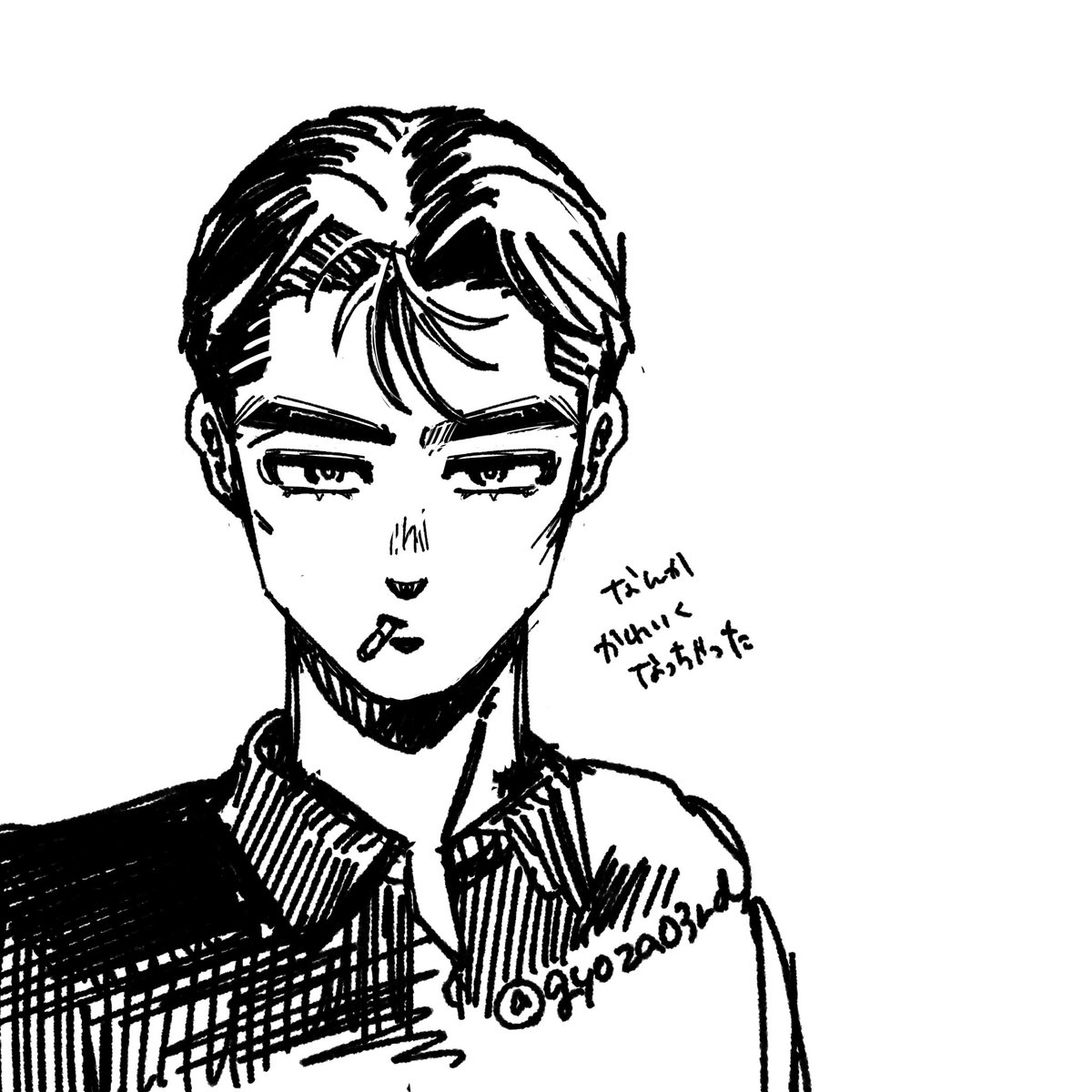 gyoza03rd's tweet photo. らくがきのﾀｹﾁ…もっと男前に描いてあげたいね… https://t.co/4MyuXPoL3K