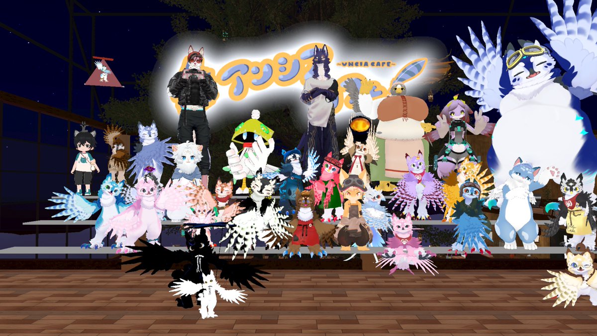 nemu_irune's tweet photo. 行ってきた 
#VRChat 
#VRC_unciacafe https://t.co/7Yg3uCshNd