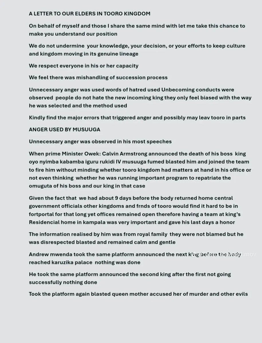 GraceRukwanzi's tweet photo. A letter to Musuuga and associates. https://t.co/yHNefb9lji