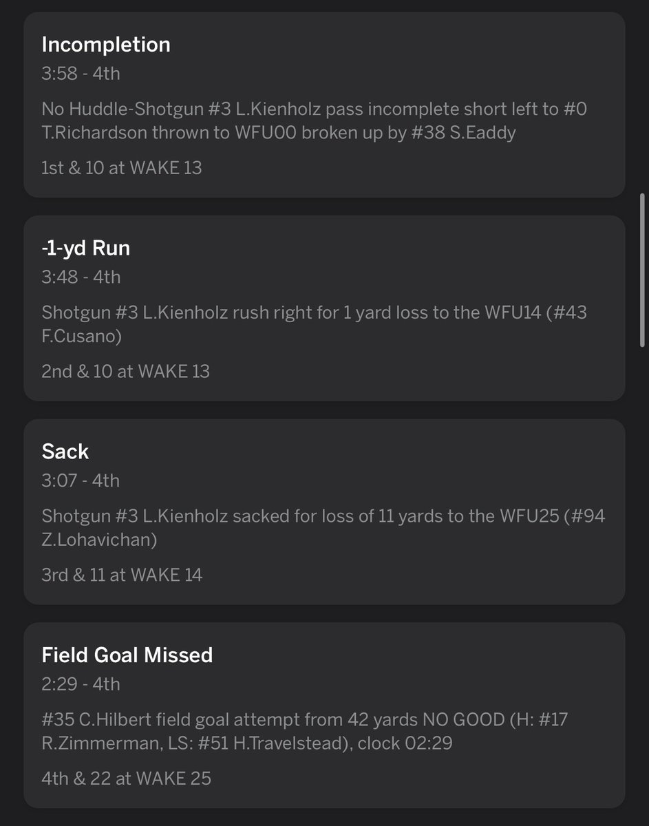 tk_969696's tweet photo. The 13 FUCKING YARD LINE!! Given the past results of losing by 3 or less at home 3 times last year, take 3 fucking knees and kick it!!! They only had 1 timeout and the 2 minute warning. Moss took a sack last year against Clemson. What are the odds of not getting 3 here?!! https://t.co/l3UGaEBWQ3