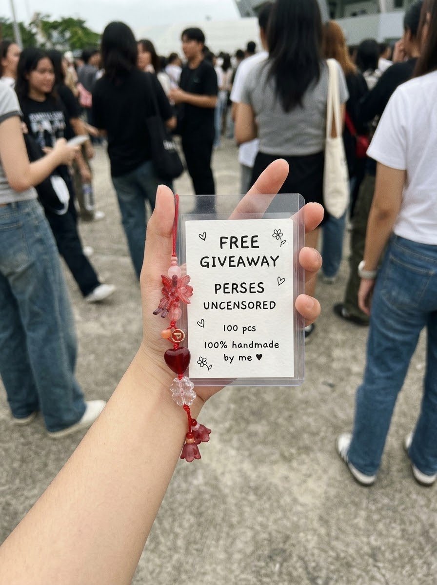 Zoerepost's tweet photo. Giveaway handmade 100%
3 October in Bitec live 
See you PIECES
#PERSES_UNCENSORED
Keychain 100ea https://t.co/MZ7bPrL9Pk