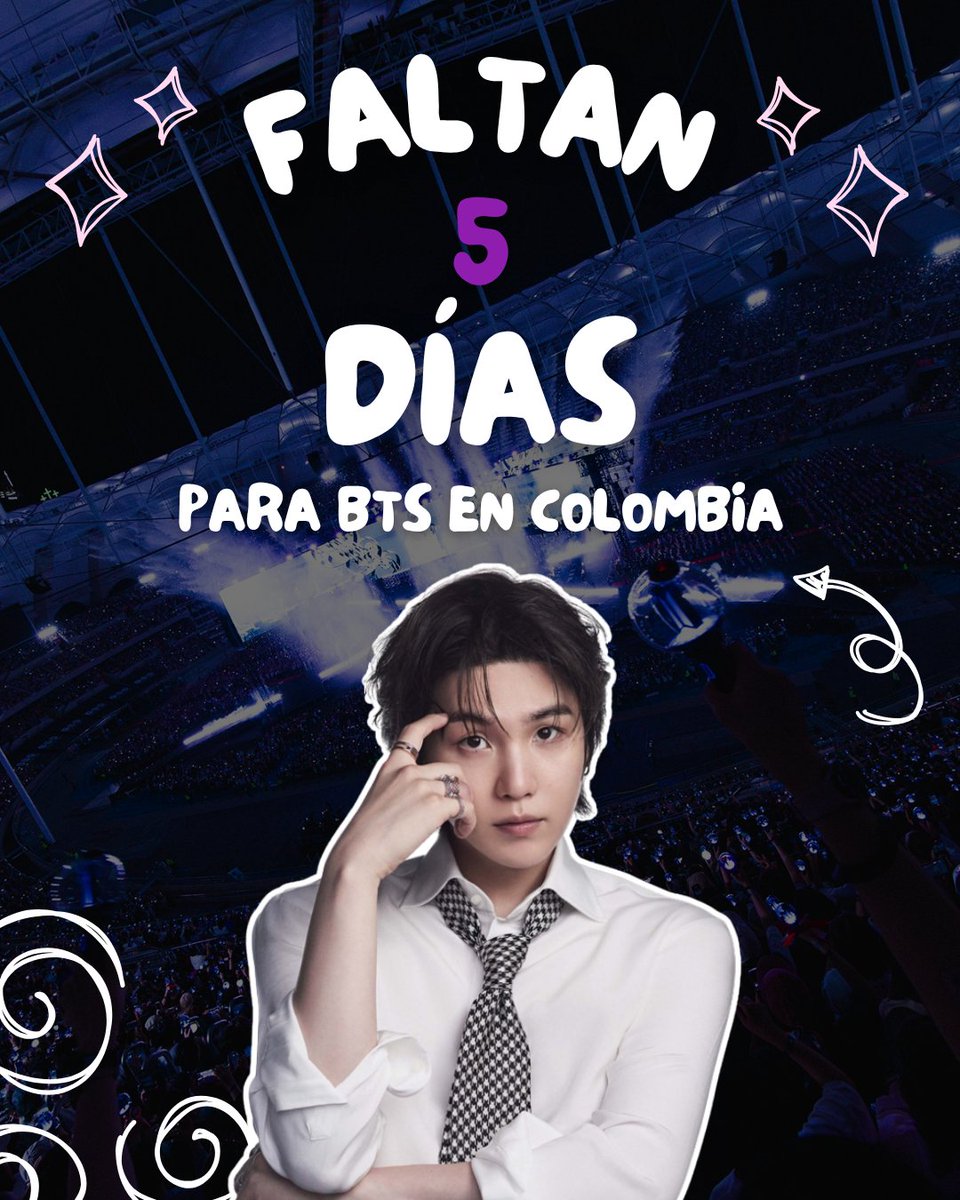 ARMYBogotaCol's tweet photo. ¡FALTAN 5 DÍAS! 💜🇨🇴

Y sí, lo que muchos nos estaban preguntando: ¡los banners también estarán disponibles en digital! 👀💜

Los banners físicos se estarán entregando en los puntos de filtro durante los días de concierto, los cuales anunciaremos próximamente. Para esto, dependemos del anuncio de estos puntos por parte de la promotora.

RECUERDA: los banners serán entregados a las personas que cuentan con boleta. Ya están financiados e impresos en su totalidad para cubrir el aforo de los dos días de concierto. 💜

Además, dejamos la versión digital para quienes quieran imprimirlos por su cuenta, ya sea para tenerlos como recuerdo o para quienes vienen de otras ciudades o países y quieren contar con el banner de forma anticipada.

📏 Medida recomendada: 17 × 31 cm
📄 Papel recomendado: esmaltado de 200 g
También pueden utilizar el papel que mejor se acomode a su presupuesto.

¡5 días, ARMY! Ya casi. 🇨🇴💜
