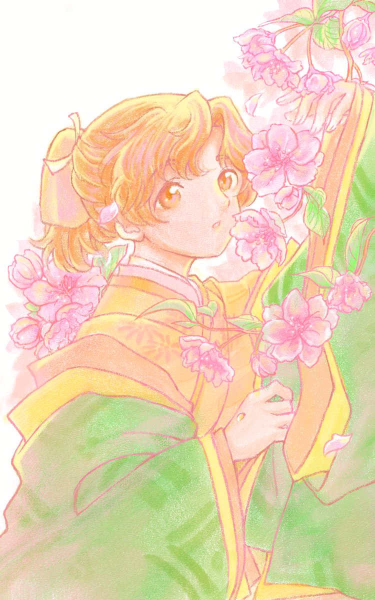 Haruka26928's tweet photo. 🍁贺遥远时空中2二十五周年·24H接力🍁
【4：00】捧花彰纹-图/空空
（@soraaa096）
「春の陽のようなあなたが
    この胸のふるさと」

#遥远时空中2二十五周年24h https://t.co/LP4IeoWPZy