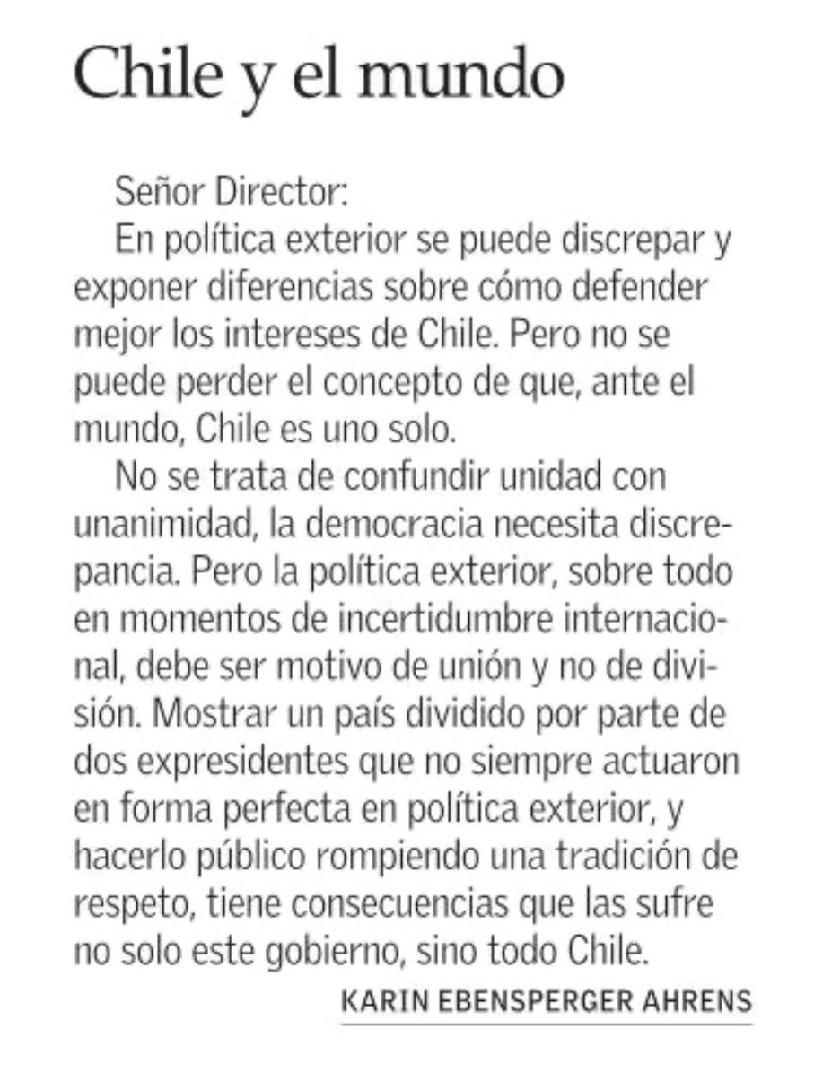 ArancibiaRac's tweet photo. Muy acertada Karen, como siempre, pero demasiado delicada para referirse a esas dos personas que han causado tanto daño al país. https://t.co/vZC1hYuHgg