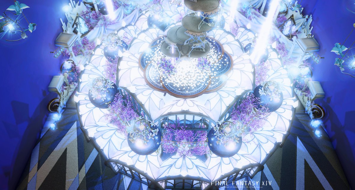 koganemei's tweet photo. めっちゃ綺麗なスタジオ見つけた☺️幻想的でハウジングもうますぎるー！
#Ephemeral_studio　＃FF14

Gaia Tiamat ラベンダーベッド 11区 3番地 https://t.co/Dq4ByMtfP8