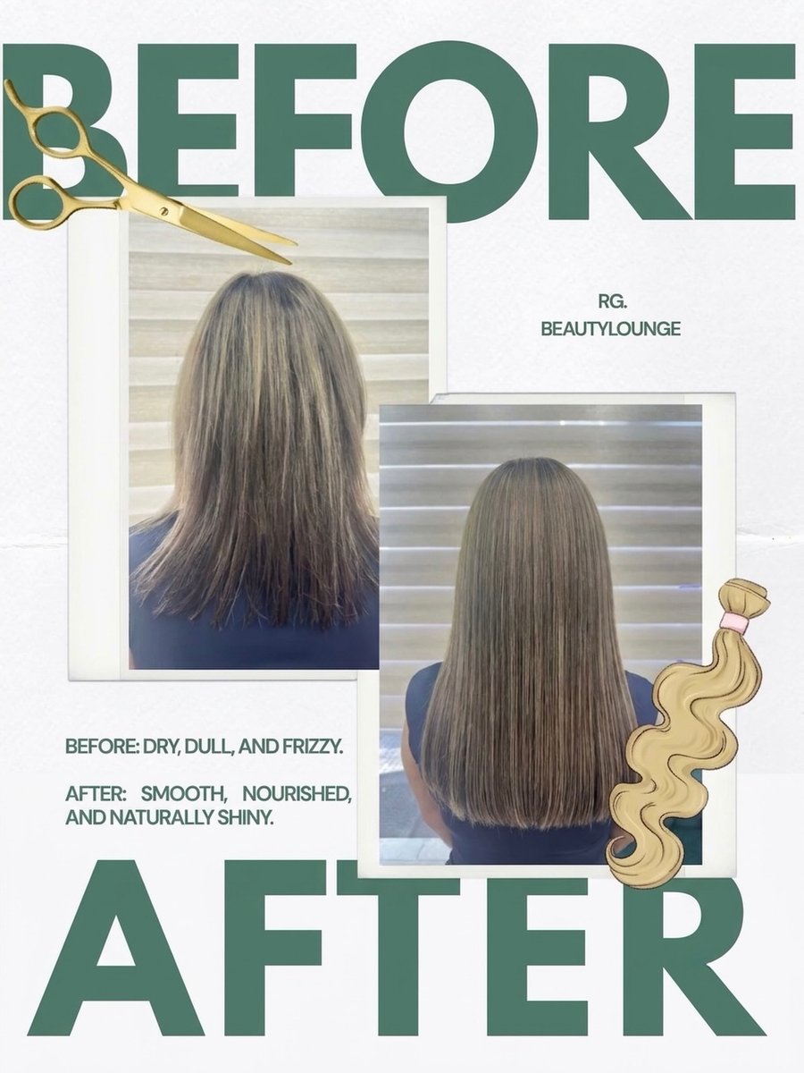 DylanTeaffqujm's tweet photo. The recipe: professional treatment plus perfectly blended extensions. Custom extensions transformed dry, frizzy hair into a seamless, long, thick, ultra-glossy dream look. DM us to book. https://t.co/jnuVDQrDPt