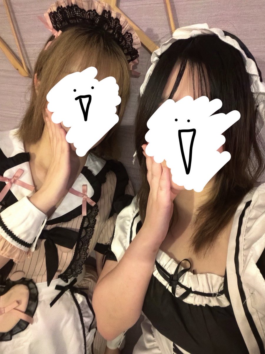 chaka_matyu's tweet photo. ヨルちゃん(@yoru_ytk )と久しぶりに会ってメイド服着たー‼️‼️‼️‼️
楽しすぎた😭✨️
次はだし巻き行こうな🥺︎ https://t.co/F7KameXAp8