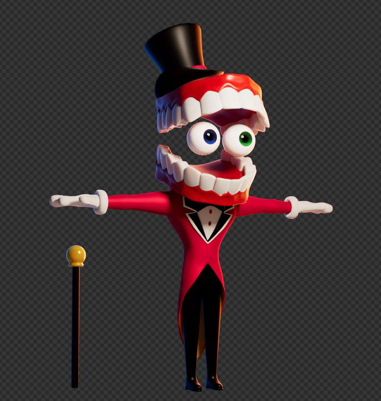 JogerAnimations's tweet photo. Meanwhile finally decided to make my own Caine model from scratch (late but idc)
Not rigged yet but planning on finishing it and after that ill do BTS vid of Artist block animation 
#Caine #tadc https://t.co/weQoIRW4S2