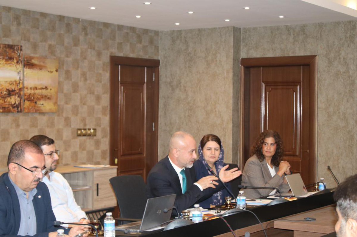 WHOIraq's tweet photo. WHO Iraq and the Ministry of Health in the Kurdistan Region convened to advance the development of the WHO Country Cooperation Strategy (CCS) 2026–2030, ensuring that it reflects health priorities and evolving needs across Iraq, including in the Kurdistan Region.
The discussions focused on refining strategic priorities and identifying areas where WHO can provide technical support to strengthen the health system, advance health and well-being, and accelerate progress towards Universal Health Coverage and the Sustainable Development Goals.
The CCS will guide WHO’s collaboration with health authorities across Iraq over the next five years, grounded in shared priorities, partnership and measurable results for better health for all.