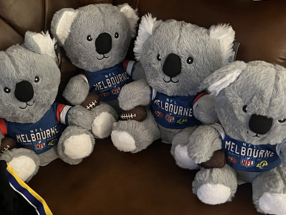 OgNam213's tweet photo. Ramily guess the score for Rams Broncos SNF.  Correct score will be in a raffle for a Melbourne NFL Koala plush.  Sold out and 1 of most highly sought items from 🇦🇺 will give away 2.  One guess only deadline before kickoff #Ramily #RamsNation #RamsHouse  REPOST 👊 LFG Rams 🔊🔊🔊 https://t.co/R8DJPsm1dg