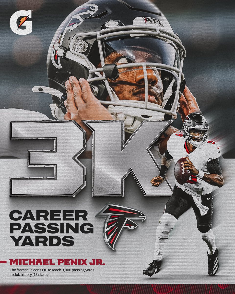 AtlantaFalcons's tweet photo. The fastest Falcons QB to do it 🔥 https://t.co/wv8xZoszVF
