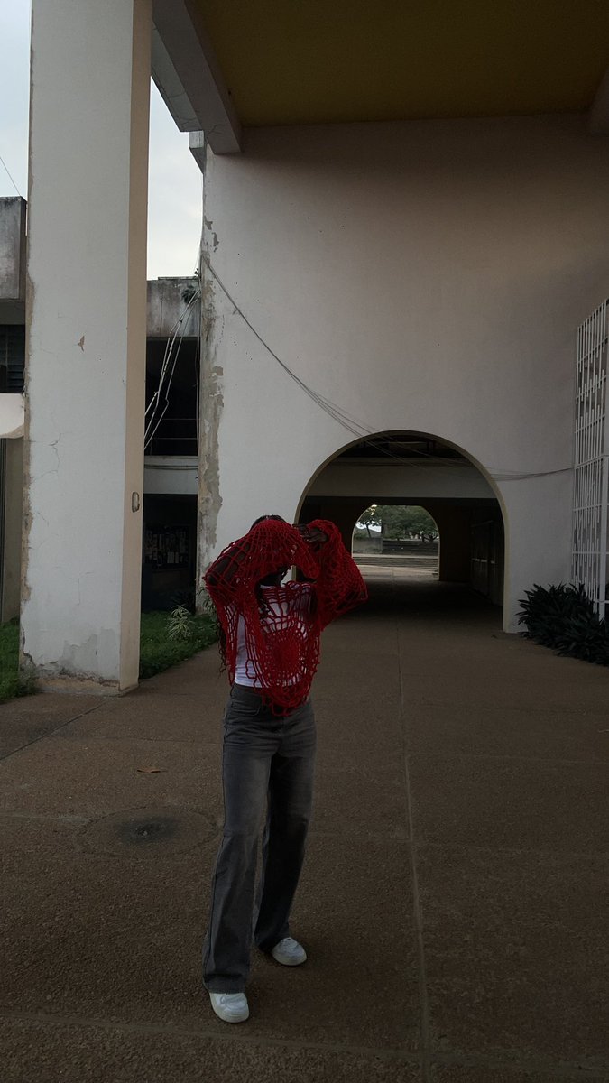 iyanu_oseni's tweet photo. Messed around and made a crochet spider web top https://t.co/7GvNIOuoMI