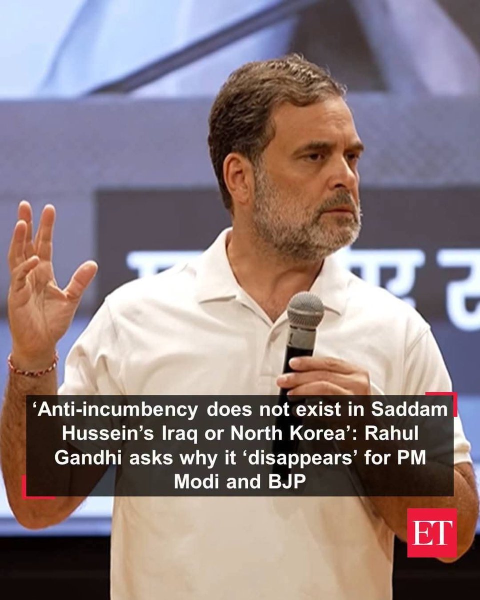 kochattil's tweet photo. Someone tell this duffer that Saddam Hussein in dead.
Kim Jong Un ensures that anyone who opposes him will also be dead. 
By the way why is @RahulGandhi not asking about lack of anti-incumbency against Xi Jinping  in China? https://t.co/a0iXUjnE1W