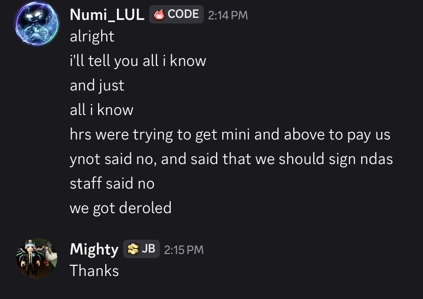 Mighty_pupone's tweet photo. (5)

Spoke to an ex-senior mod

This is what they said regarding this https://t.co/2dAE1MJuzV