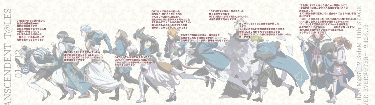 shirogane_gin_'s tweet photo. 名古屋は本日まで！ちょっと早いですが本当にありがとうございました…！✨😿
主催の針様や企画に参加されたPさんたちの応援の気持ち、また見てくださった方の熱量の高さを近くで実感できて、改めてSideMが TTが大好きだなと思いました！

せっかくなので絵に込めた小ネタをまとめてます、よければ〜！ https://t.co/IByS080AlI