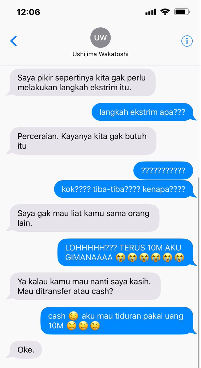 iwriteonce's tweet photo. #ushihina one tweet

Cerai gak cerai yang penting dapet 10M ga si? https://t.co/7IZOnHn2Yg