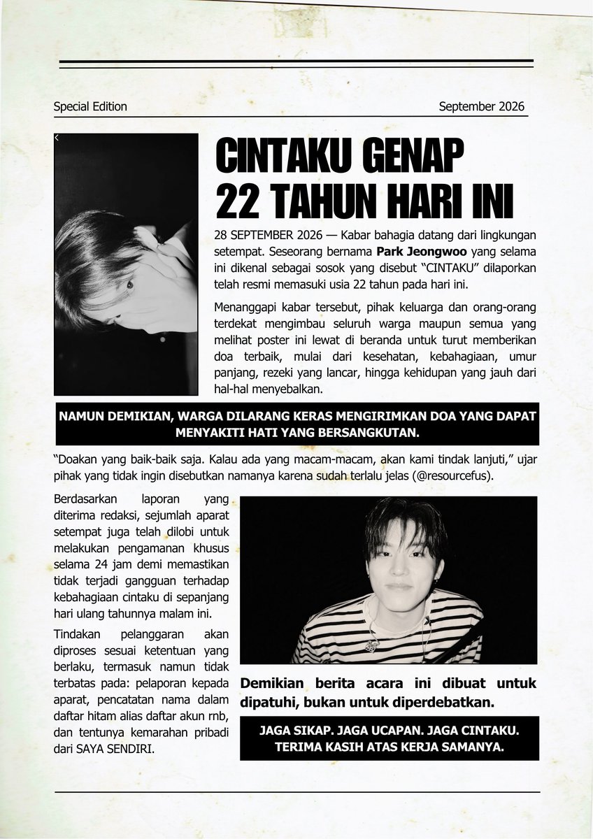 resourcefus's tweet photo. berita hari ini terkait cintaku #parkjeongwoo https://t.co/tHtpO9GWG8