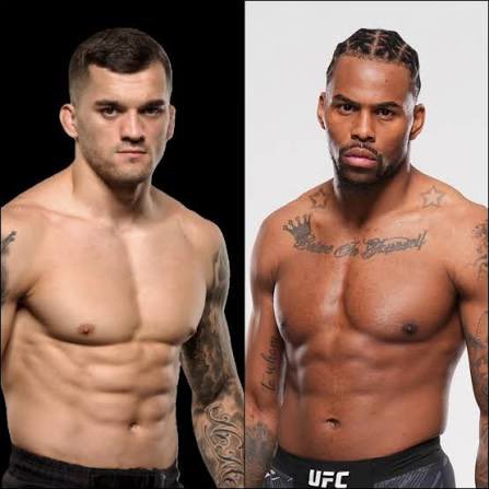 Yukatalks's tweet photo. Roberto Soldić vs Kalinn "Khaos" Williams (UFC 332 Main Card)

Soldić vs Khaos Williams on the main card tonight... somebody's head is getting knocked into the 5th row. Both guys throw with 100% intent every single second.

Does this even make it past round 1? Who lands the kill shot first?