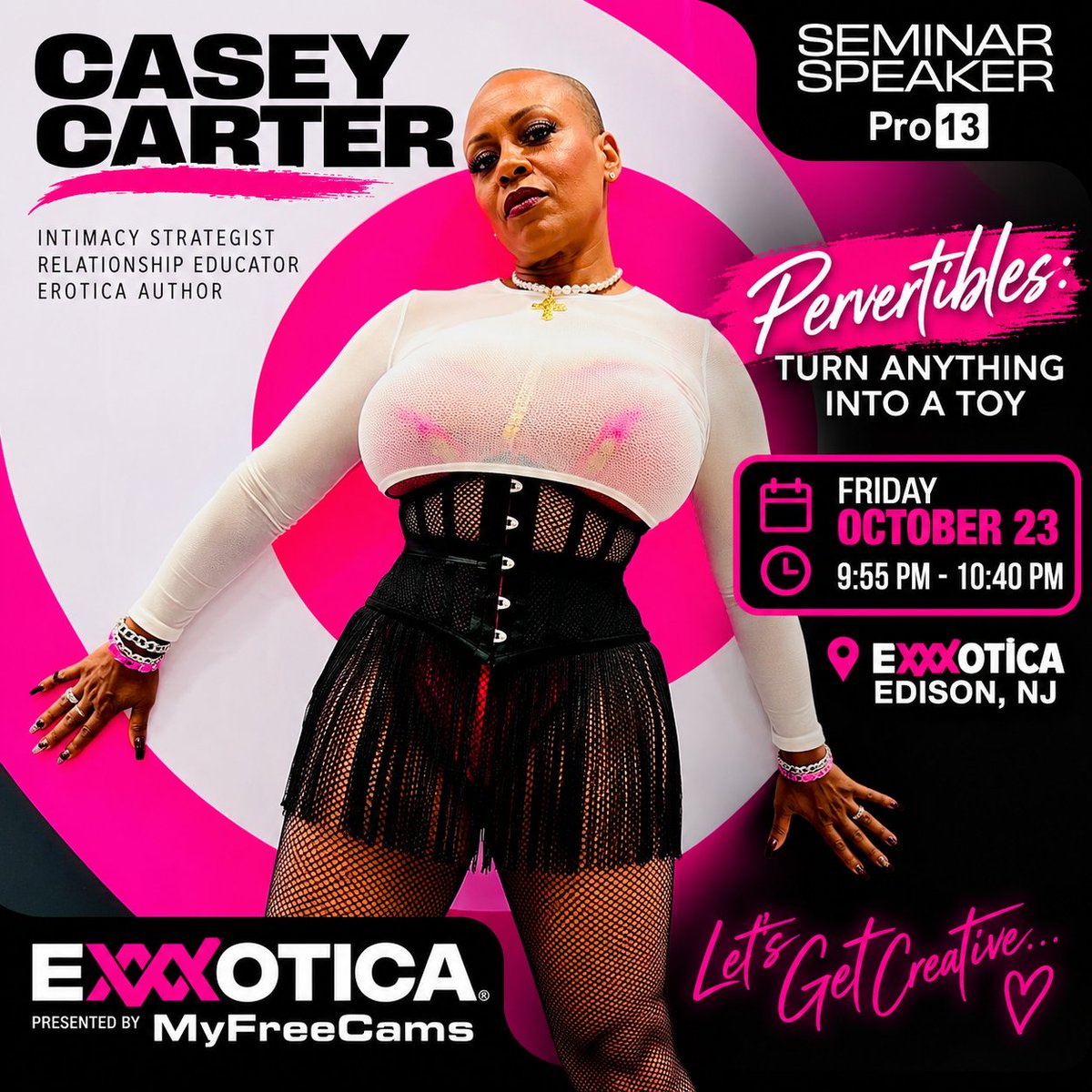 ReadCaseyCarter's tweet photo. Let me make something clear: “Anything” does NOT mean “anything goes.”

Pervertibles isn’t just about ideas. It’s about creativity, communication, safety &amp; knowing what NOT to use.

Education can still be delicious. 💋

EXXXOTICA Edison | Fri. Oct. 23 | 9:55 PM https://t.co/W4LviYOTRN