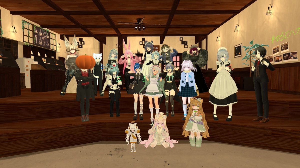 yuruttohouse's tweet photo. 第57回のイベントへのご参加、ありがとうございます！アフター企画「みんなのおすすめワールド巡り」では、気球の上に乗ったり、風の吹き抜ける草原、秋の温泉で盛り上がりました！ 次回開催は10/10(土)になります♪ #ゆるっとハウス #VRChatイベント↓イベントの様子はこちら↓📷 https://t.co/HnUvQfzZUT