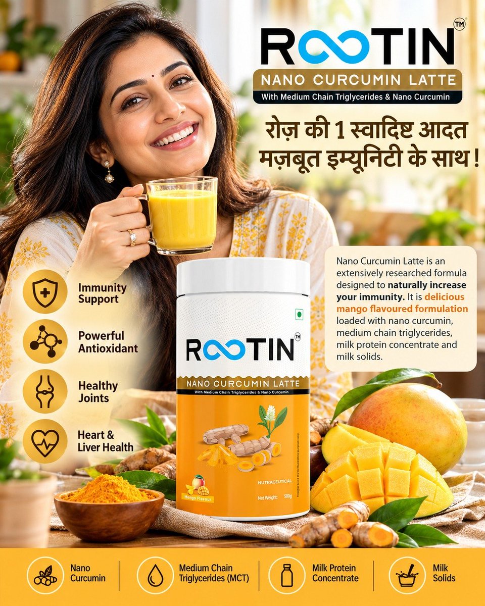 Sandhya_Darjuv9's tweet photo. Nano Curcumin Latte for Daily immunity,  Deliciously...😋😋 https://t.co/iUBsVnLa2i