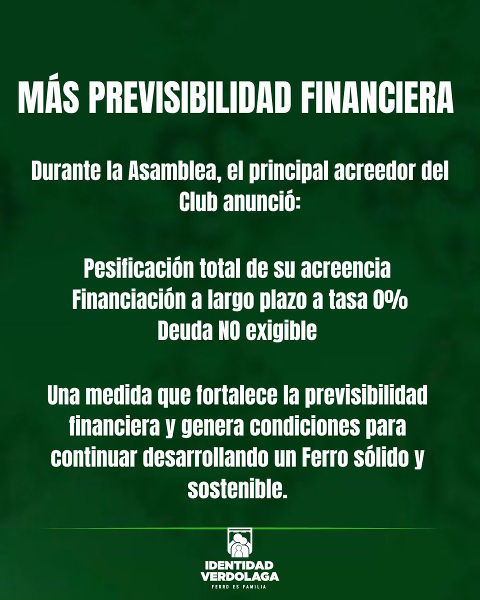 IdenVerdolaga's tweet photo. A LAS MENTIRAS LES RESPONDEMOS CON EL BALANCE APROBADO ✅💚

Hoy escribimos el futuro juntos.

#FerroNoSeDetiene 🚂
#IdentidadVerdolaga 💚 https://t.co/3BxDMPpiQc