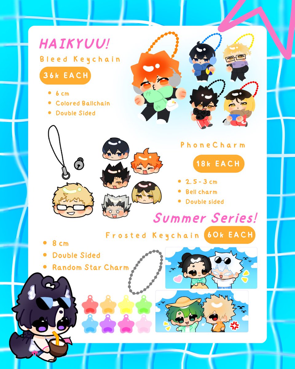 riyuu_m_'s tweet photo. ❤️ &amp; 🔁 are appreciated

Yipee riyuu's #CF23 PO is open!

📅Duration : 27 Sept - 10 Oct
📍 PICK UP : DAY 2 ONLY (1 NOV) T-19 AB
💌 Mail Order through 🍊

🗒️ : Haikyuu, MP100, Genshin, JJK, MHA, HSR, ALNST, Mouthwashing
 
🔗 https://t.co/QHuv9bKo3j

#cf23catalogue #Comifuro23 https://t.co/PU60mKksP8
