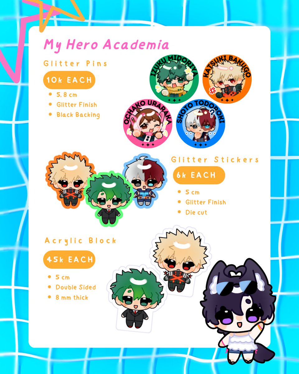 riyuu_m_'s tweet photo. ❤️ &amp; 🔁 are appreciated

Yipee riyuu's #CF23 PO is open!

📅Duration : 27 Sept - 10 Oct
📍 PICK UP : DAY 2 ONLY (1 NOV) T-19 AB
💌 Mail Order through 🍊

🗒️ : Haikyuu, MP100, Genshin, JJK, MHA, HSR, ALNST, Mouthwashing
 
🔗 https://t.co/QHuv9bKo3j

#cf23catalogue #Comifuro23 https://t.co/PU60mKksP8