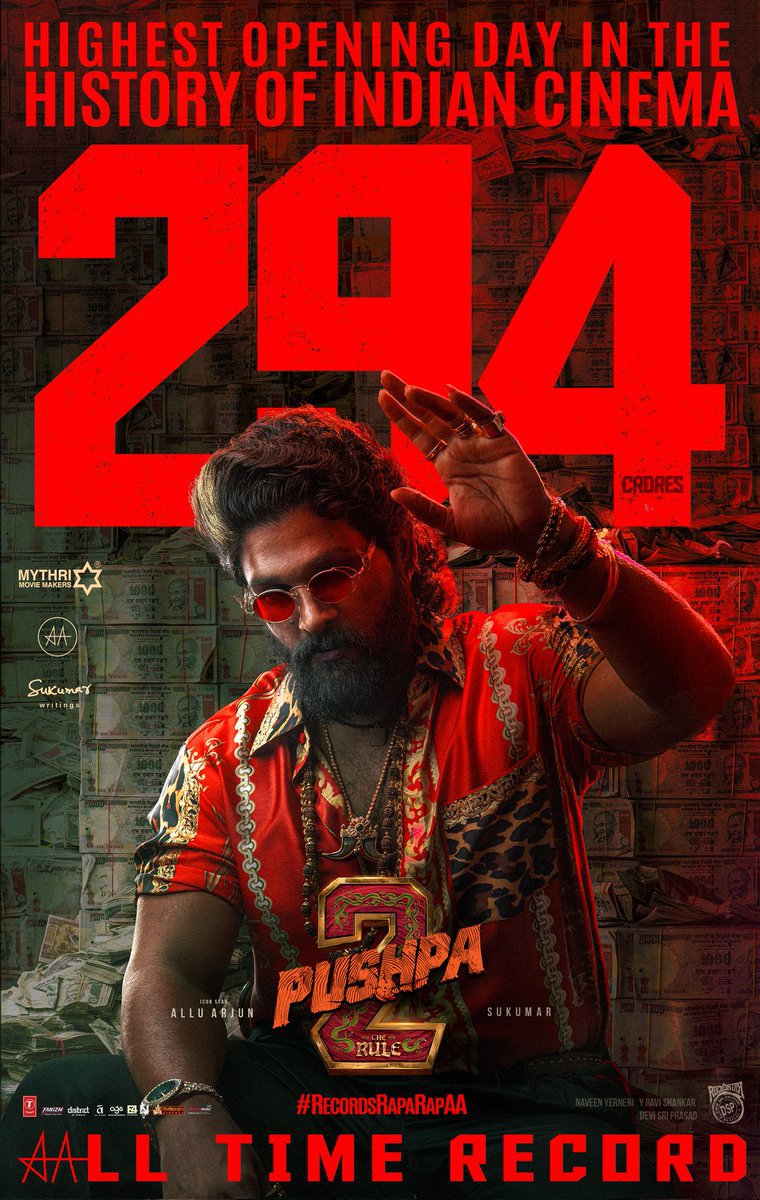 newottupdates's tweet photo. Still the INDIA'S UNBEATEN OPENING RECORD🔥🔥🔥 

Will #Varanasi Beat This?

Will #RamayanaPart1 Beat This?

Will #Spirit Beat This?

Will #AlluArjun's #Raaka Beat This?

Drop Your Opinion By Comments 👇 https://t.co/JURsoTjAHy