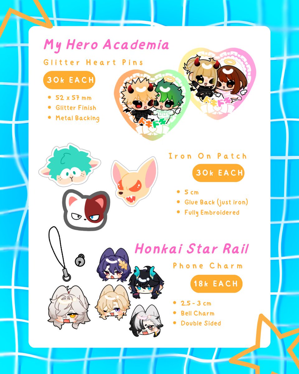 riyuu_m_'s tweet photo. ❤️ &amp; 🔁 are appreciated

Yipee riyuu's #CF23 PO is open!

📅Duration : 27 Sept - 10 Oct
📍 PICK UP : DAY 2 ONLY (1 NOV) T-19 AB
💌 Mail Order through 🍊

🗒️ : Haikyuu, MP100, Genshin, JJK, MHA, HSR, ALNST, Mouthwashing
 
🔗 https://t.co/QHuv9bKo3j

#cf23catalogue #Comifuro23 https://t.co/PU60mKksP8