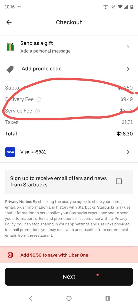 gabrielx362's tweet photo. @UberEats Are you kidding?!  Never order from uber again https://t.co/3TU1rCtcKW