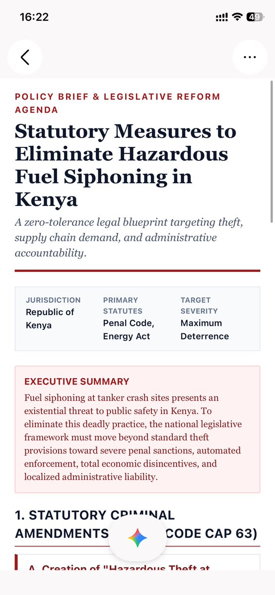 dkipngok's tweet photo. @kinjeketile People understand consequences. 
Create the Offense of "Hazardous Theft at Accident Sites" weka 10-15 years. 
Ongeza sub-offence of Siphoning in the presence of fire risks or near residential areas. Weka another 10 years. https://t.co/ezdR4RGxXQ
