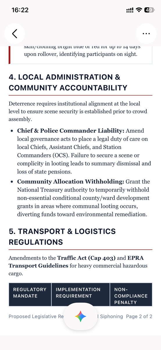 dkipngok's tweet photo. @kinjeketile People understand consequences. 
Create the Offense of "Hazardous Theft at Accident Sites" weka 10-15 years. 
Ongeza sub-offence of Siphoning in the presence of fire risks or near residential areas. Weka another 10 years. https://t.co/ezdR4RGxXQ