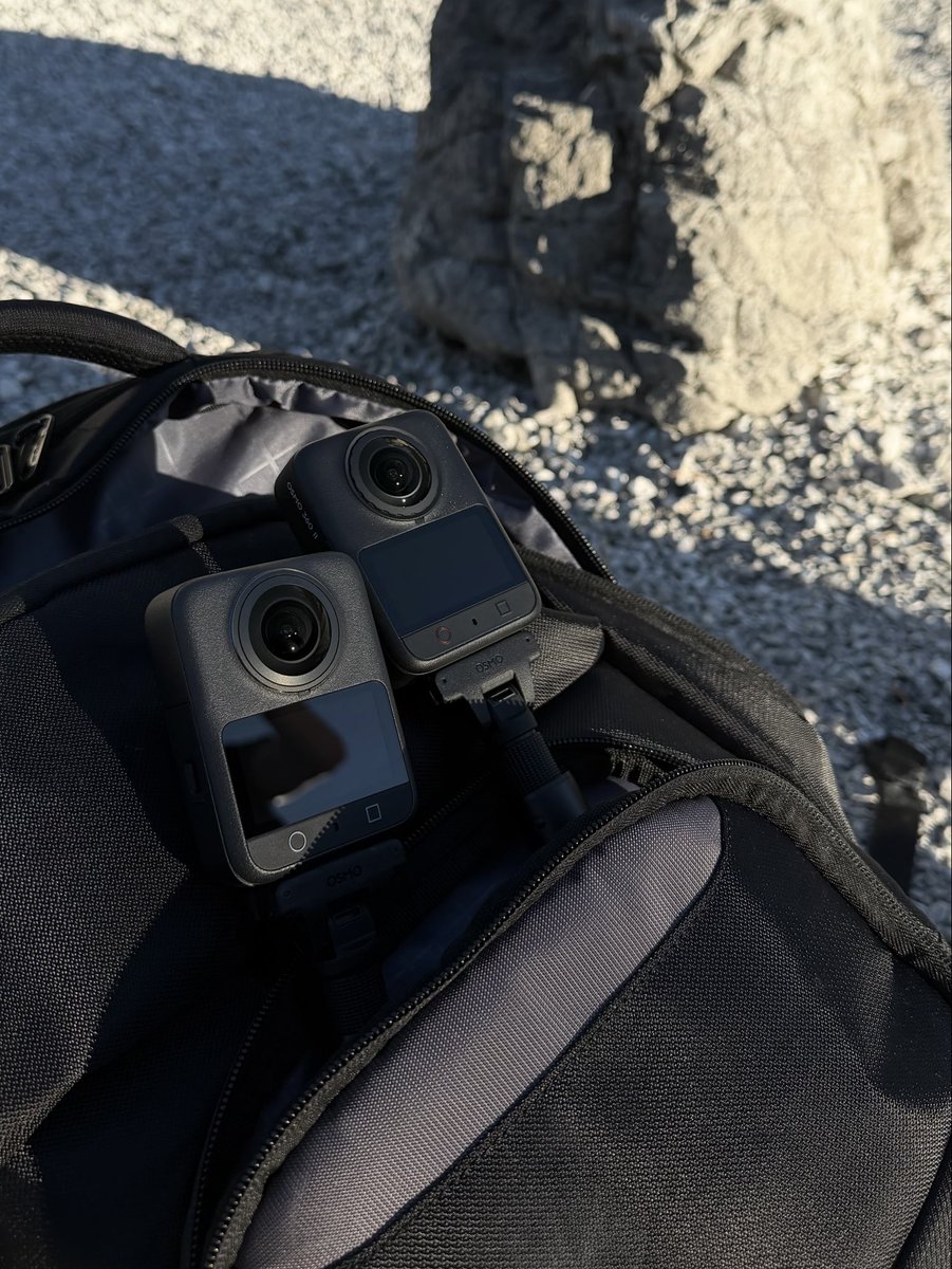 ArmadilloTechX's tweet photo. Currently hyping up the upgraded sensor with 14.5 stops of dynamic range on the new @DJIGlobal Osmo 360 II. 

Thrilled to reframe our journey in post, the previews are sick. 🌎🌍🌏 https://t.co/Xgq6h5TClS