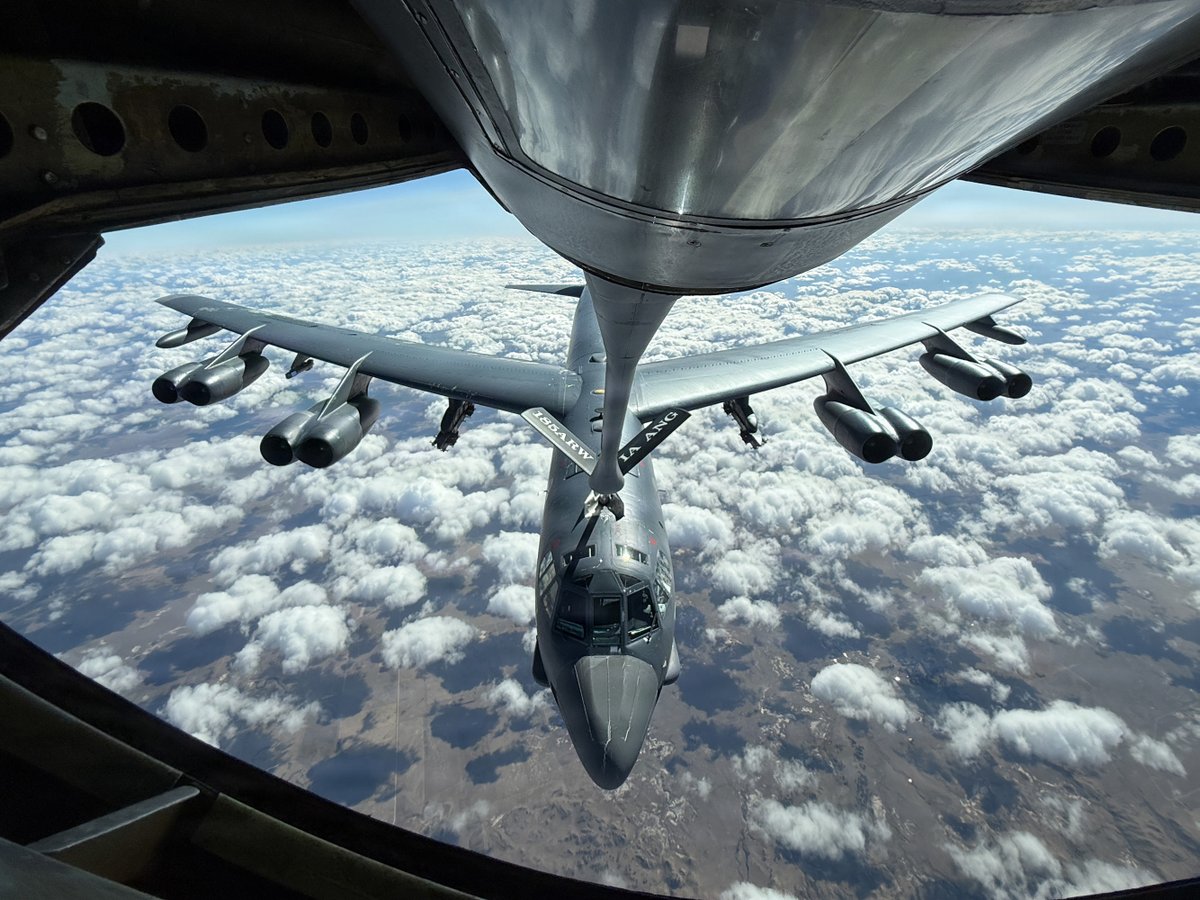 usairforce's tweet photo. Airpower looks different from every angle — F-35s overhead, B-52s on mission, tankers extending reach and Airmen training for the fight.

More top shots at https://t.co/SEDVIwMU66 https://t.co/61piRfjK5P