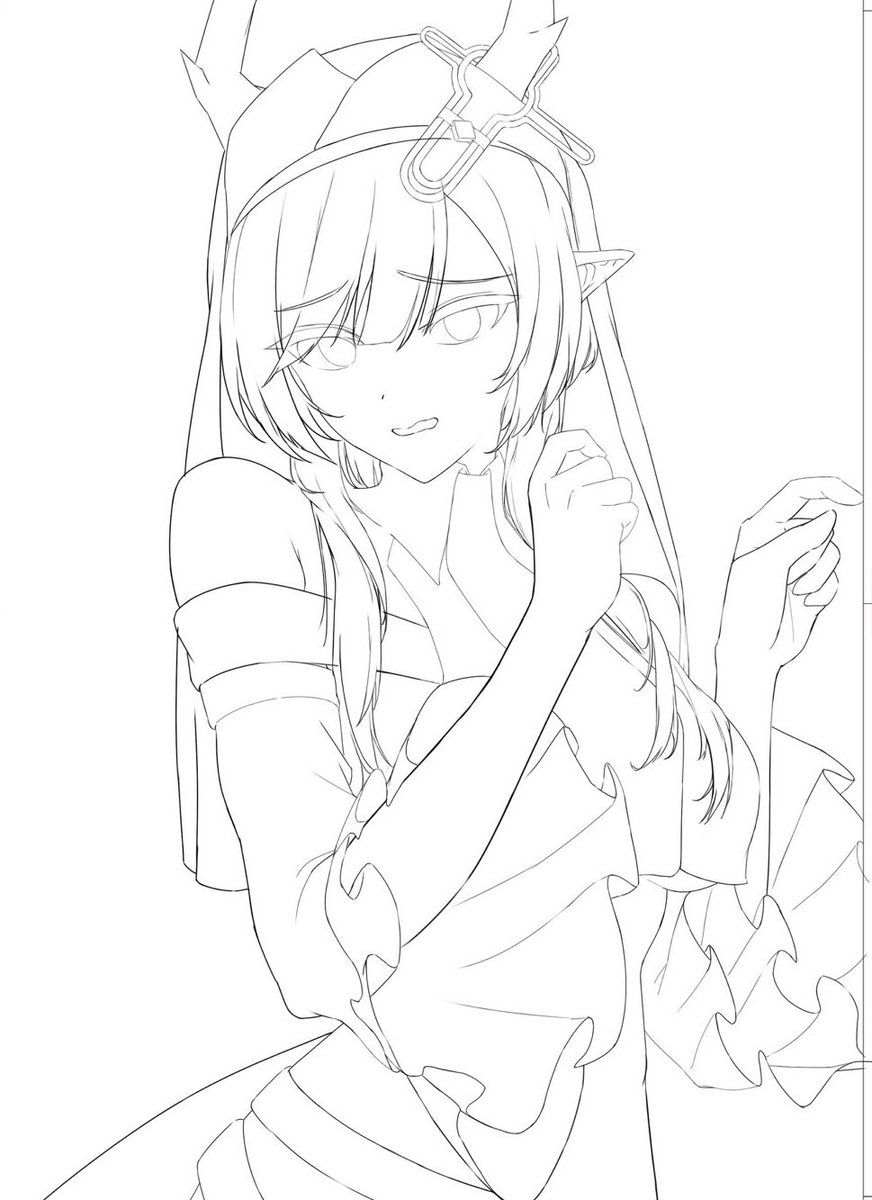 MeAtoto12's tweet photo. wip
いい感じの線画 https://t.co/OrWeWtDqWt