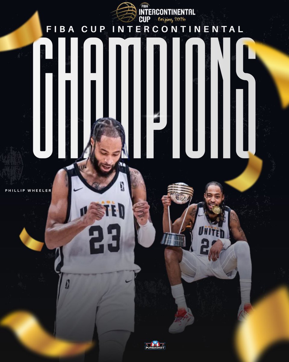 purbasket1's tweet photo. 🏆🇵🇷PHILLIP WHEELER y la G LEAGUE UNITED campeón de la COPA FIBA INTERCONTINENTAL‼️

🕹️UNITED 🇺🇸 89 🆚 86 🇱🇹 Rytas Vilnius 

📊P. Wheeler: 15 PTS | 8 REB | 1 BLK | 27 min ⌚️

✍️Pasaron 52 años para que un club de Estados Unidos ganara un mundial de clubes de FIBA.

📸 @FIBAIC https://t.co/MhMKUzTqGa