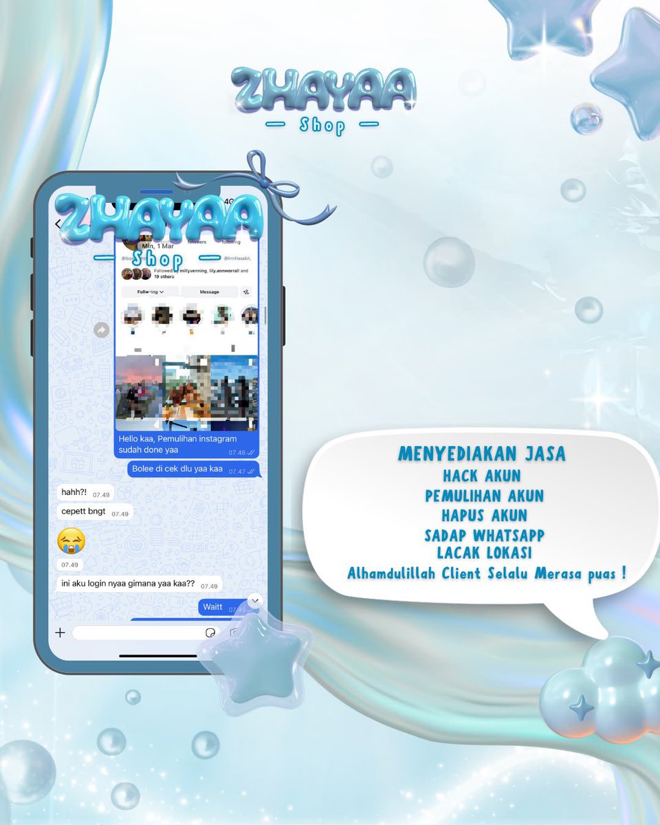 mivkays's tweet photo. Menerima Jasa Pemulihan &amp; hapus Akun Sosmed

— Pulihkan,Balikin &amp; Hapus/Nonaktifkan Akun 
— Lacak Lokasi, Sadap Wa, Hack Akun &amp; Lainnya

( Facebook, Instagram, TikTok, WhatsApp, Line, Twitter/X, Gmail/Email,Telegram, Game &amp; Lainnya ) 

Amanah &amp; wa di bio https://t.co/FBxVffqZd7